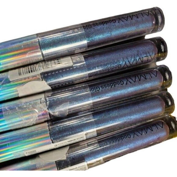 Almay Other - Almay Gel Lip Gloss Make Up Lip Care Goddess Gloss Blue Sparkle Ethereal Sealed